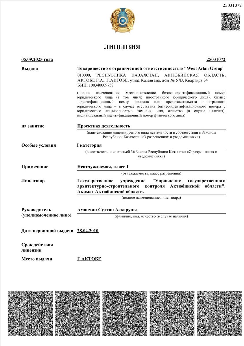Лицензия: Проектная деятельность